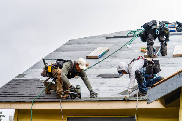 Professional Gutter Installation technician working in Mentor, OH